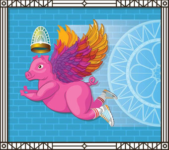 Queen Piggie by Matt Grote